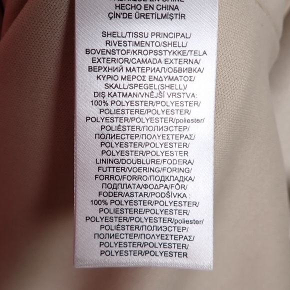 Lauren Ralph Lauren Champagne Faux Wrap Dress Sleeveless Satin size 10 - Picture 8 of 16